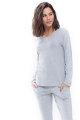 Mey - Sleepy & Easy Pyjamatop met lange mouwen