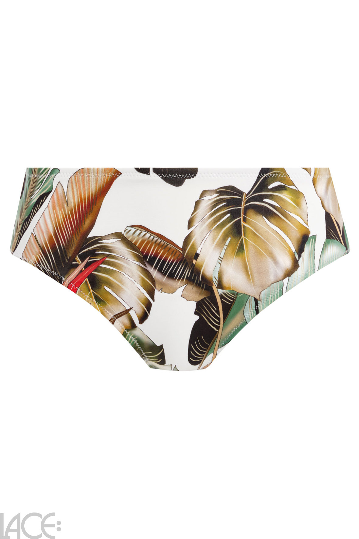 Fantasie Slip Bikini Donna Hope Bay A Vita Alta – Stampa Leopardo Navy/avorio, Lacci Regolabili, Fodera Morbida