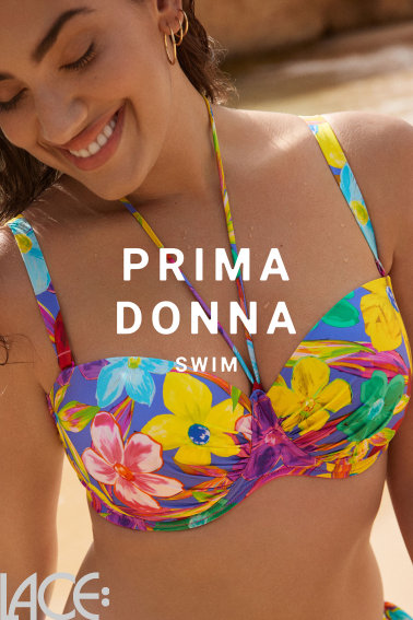 PrimaDonna Swim - Sazan Bandeau bikini beha met afneembare bandjes E-G cup