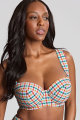 Panache Swim - Seersucker Bikini Bandeau Beha G-K cup