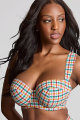 Panache Swim - Seersucker Bikini Bandeau Beha G-K cup