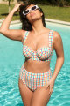 Panache Swim - Seersucker Bikini Bandeau Beha G-K cup