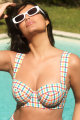 Panache Swim - Seersucker Bikini Bandeau Beha G-K cup