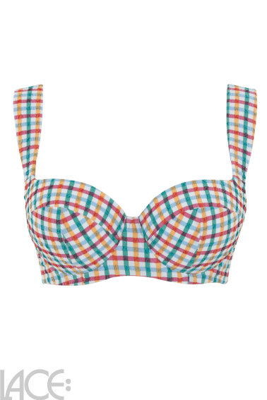 Panache Swim - Seersucker Bikini Bandeau Beha G-K cup
