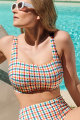 Panache Swim - Seersucker Bikini Beha Bandeau G-K cup