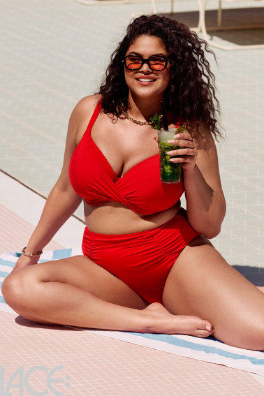 Elomi Swim - Plain Sailing Bikini Beha Plunge en wikkeldesign I-N cup