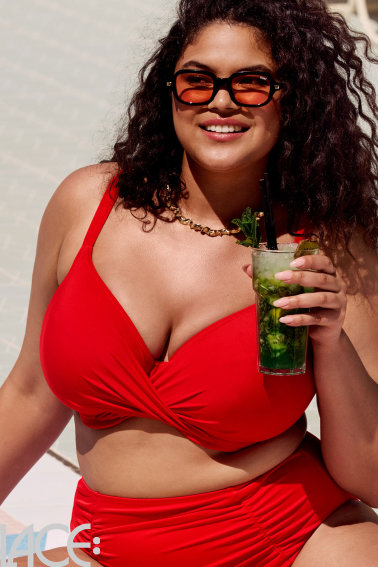 Elomi Swim - Plain Sailing Bikini Beha Plunge en wikkeldesign I-N cup